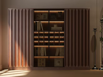 Middle Ancient Bookcase Middle Ancient Wine Cabinet Wine Cabinet Whole Bookcase Wine Cabinet Plant Book Accessories Wine 3d model