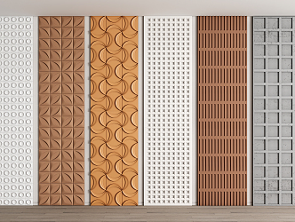 Modern Wall Panel Three-dimensional Wall Panel Tile Wall Panel Wall Brick Wall Panel 3d model