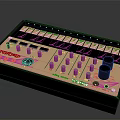 SkyCorp 9000 Professional Electronic Audio Mixing Console With Control Knobs And Faders