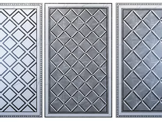 New Chinese Tile Collage Combination 3d model