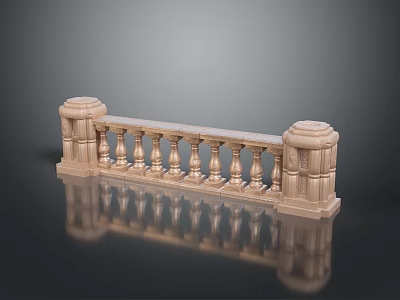 Stairs Fence Gate Fence Wall Defense Wall Wooden Fence Iron Fence Floriculture Fence 3d model