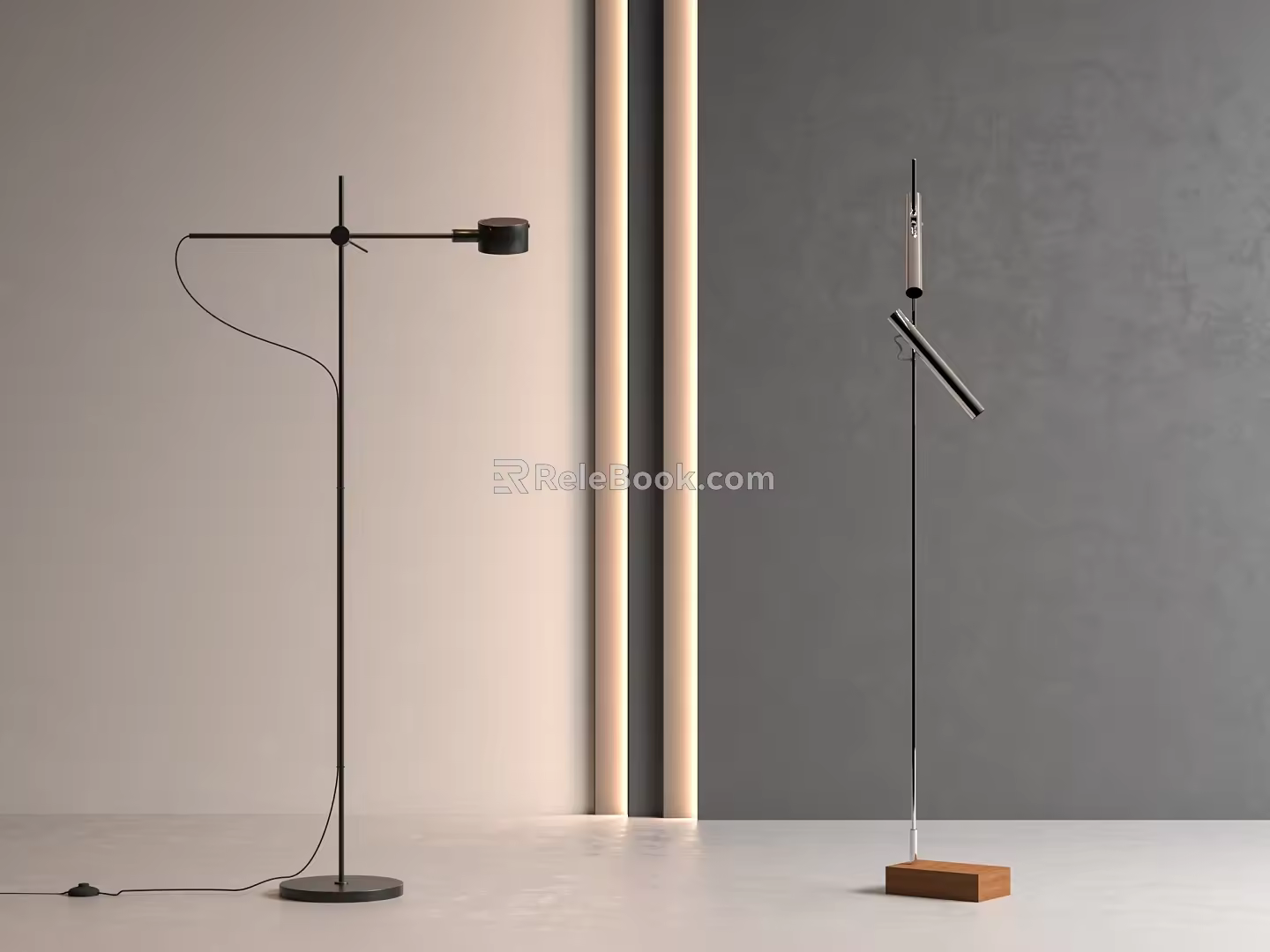 Modern floor lamp 3d model