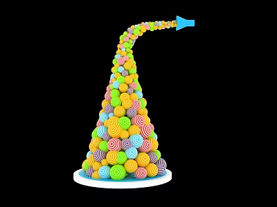 Modern Meichen Candy Meichen 3d model