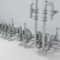 Valve Pipe Valve 3D Model Industrial LOFT Pipe 3D Model 3d model