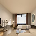 Luxury SPA Sauna Relaxation Space With Massage Bed Natural Light And Modern Design