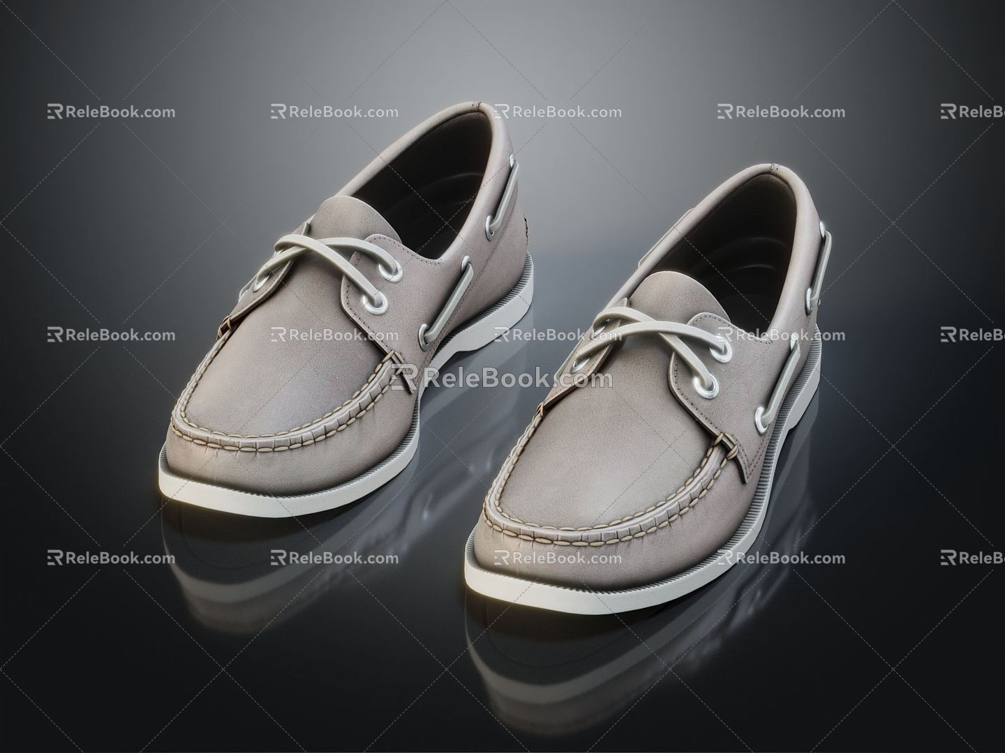 Modern Leather Shoes Men's Leather Shoes 3d model