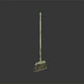 Modern broom 3d model