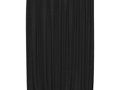 Black Vertical Striped Curtain Modern Design For Home Interior Decoration 3d model