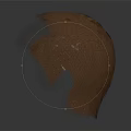 Detailed Realistic Brown Head Fur Featuring Fluffy Dense Textures And Natural Look