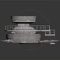 Industrial Bearing Components With Circular Flange And Enclosed Housing Structure