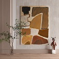 Middle Ancient Style Decorative Painting 3d model