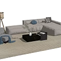 Modern Sofa Coffee Table Combination Sofa Coffee Table 3d model