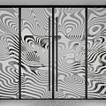 Modern Art Glass Door 3d model