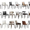 Various Modern Dining Chairs in Different Colors and Stylish Designs for Home Dining Room