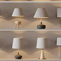 Table lamp combination 3d model