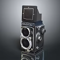 Vintage ROLLEIFLEX Twin Lens Camera Classic Electronic Device Retro Design