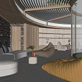 Modern Natural Villa Balcony Design With Wooden Slats Glass Panels Outdoor Furniture And Surrounding Trees