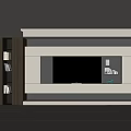 TV background wall 3d model