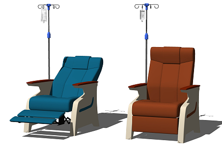 Modern Infusion Chair Hospital Outpatient Infusion Chair Hanging Needle Chair 3d model