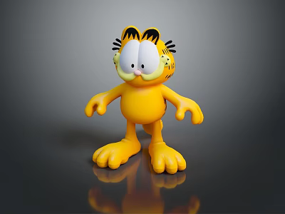 Cat Kitten Flower Cat Shorty Foot Folding Ears Orange Cat Orange Cat Domestic Cat Wild Cat Stray Cat Black Cat Pet 3d model