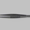 Metal Tweezers With Curved Tips And Non Slip Grip For Household Use