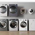 Modern washing machine washing machine combination 3d model