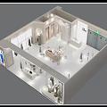 QINGMEI Clothing Store Modern Interior With Mannequins Clothes Display And Lighting