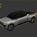 Modern Silver Black Pickup Truck With Sleek Design Open Bed And Alloy Wheels