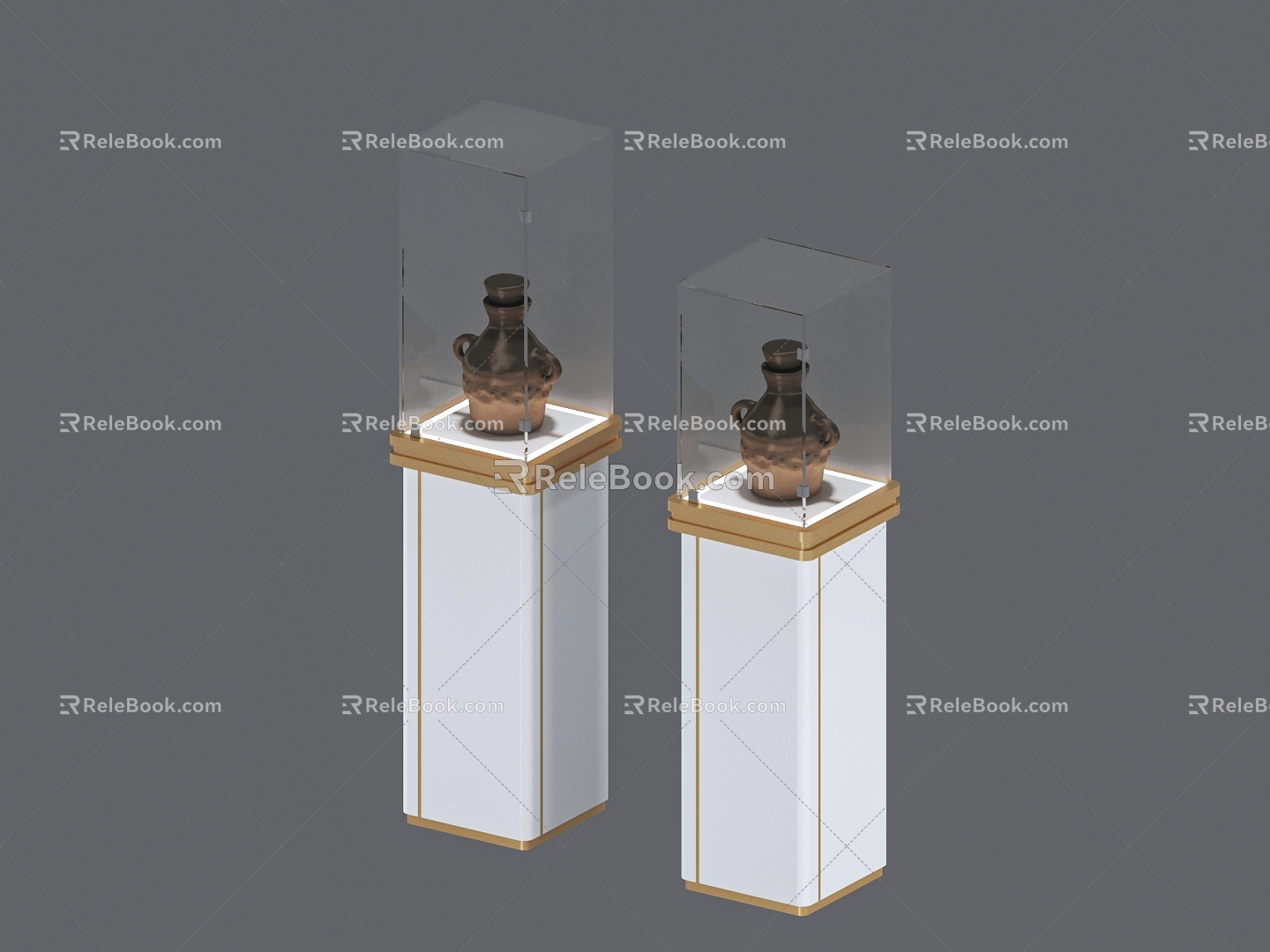 Simple Antique Cabinet 3d model