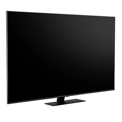 Modern Black Flat Screen Television With Sleek Design And Stable Stand 3d model
