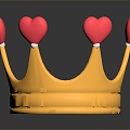 Modern Crown Cartoon Crown Cartoon Crown 3d model