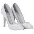 Chanel Brown Leather High Heels With Pointed Toe And Stiletto Heel