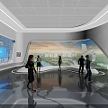 Fuzhou Urban Planning Exhibition Hall With Visitors Exploring Interactive City Displays