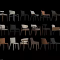 Various Modern Dining Chairs in Different Colors and Stylish Designs for Home Dining Room