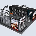Modern Clothing Store Interior With Glass Front Mannequins And Clothing Displays