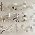 Modern Spiral Staircase Designs With Various Styles Metal Railings And Wooden Steps