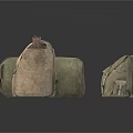 Various Styles Military Green Canvas Daily Use Bags With Straps And Pockets
