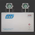 Portable Ozone Sterilizer As Household Essential With Green Indicators And Control Buttons