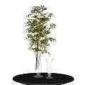 Bamboo floral ornaments 3d model