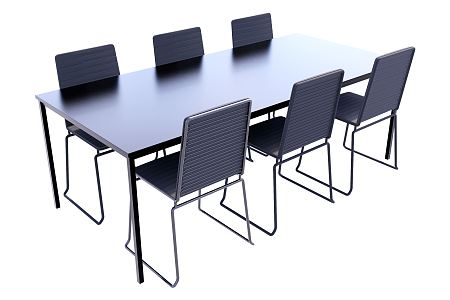 Modern Meeting Tables and Chairs Office Meeting 3d model