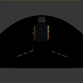 Black Perforated Gaming Mouse With RGB Lighting And Colorful LED Effects