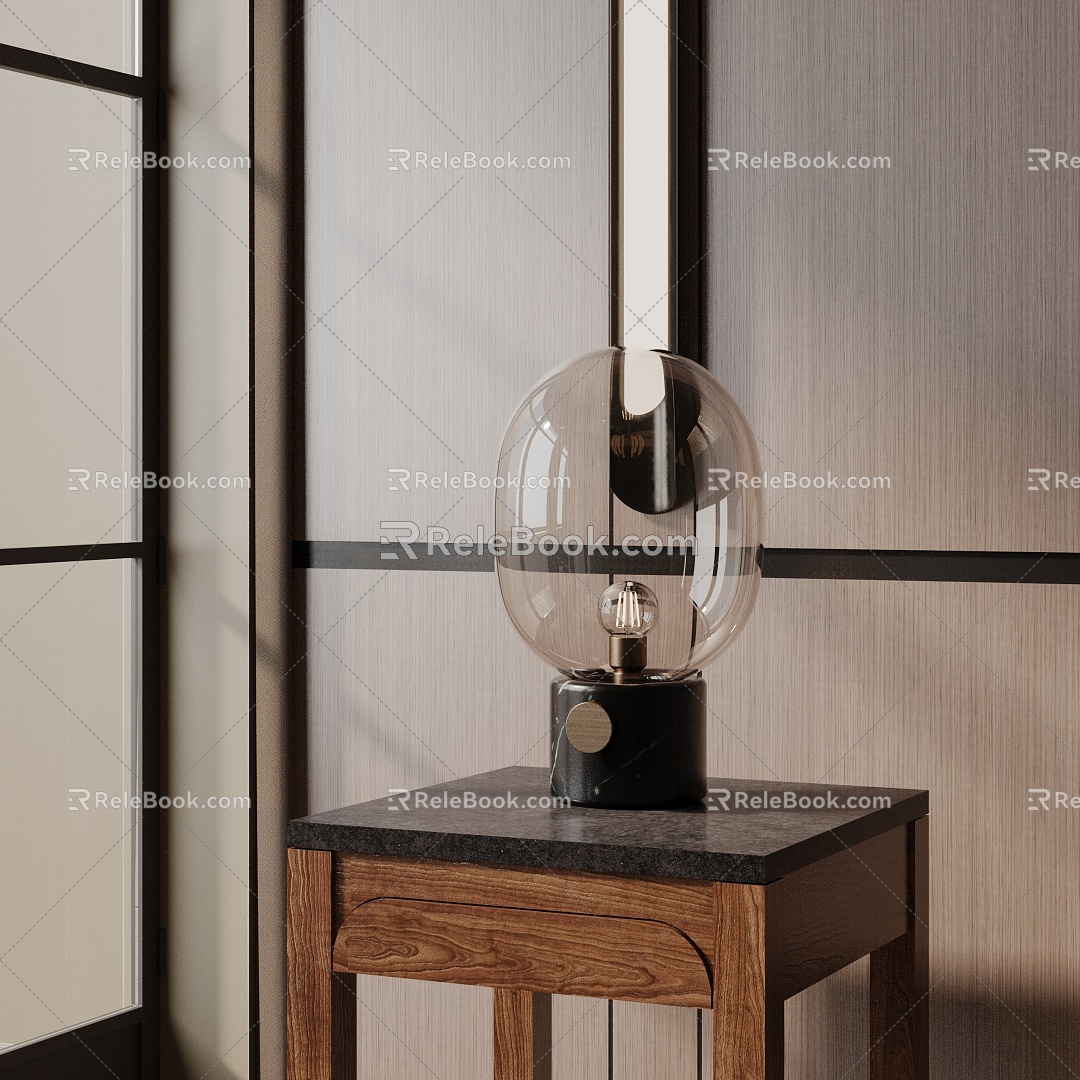 Modern table lamp 3d model