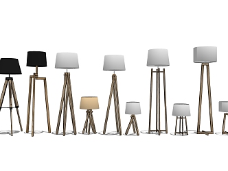 Modern lamp combination floor lamp table lamp combination 3d model