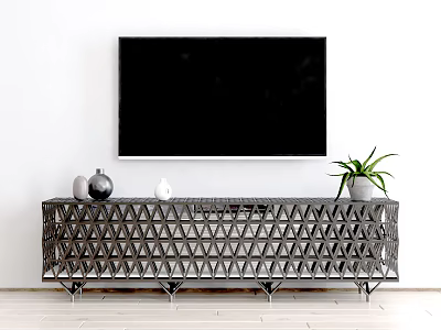 Industrial LOFT TV Cabinet TV Cabinet Ornaments 3d model