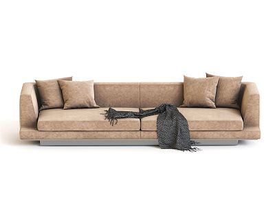 modern double sofa leisure sofa 3d model