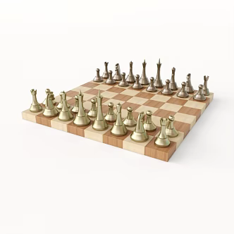 Chess decorations 3d model