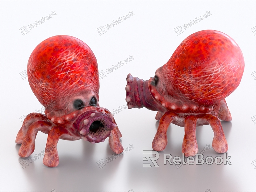 Octopus Monster Monster Alien Monster Cuttlefish model