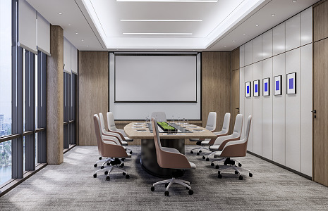 Modern Conference Room 3d model