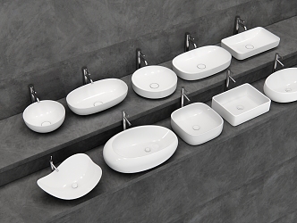 Modern wash basin 3d model