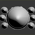 White Rocket Model for Space Exploration With Gray Gradient Background and Reflective Base
